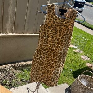 Kardashian Kollection Leopard Print Dress